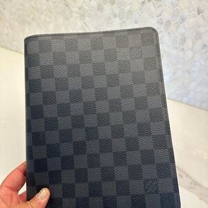 Louis Vuitton Damier Graphite agenda bureau notebook cover